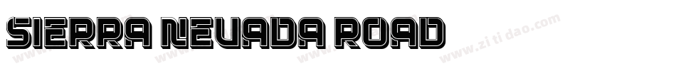 Sierra Nevada Road字体转换
